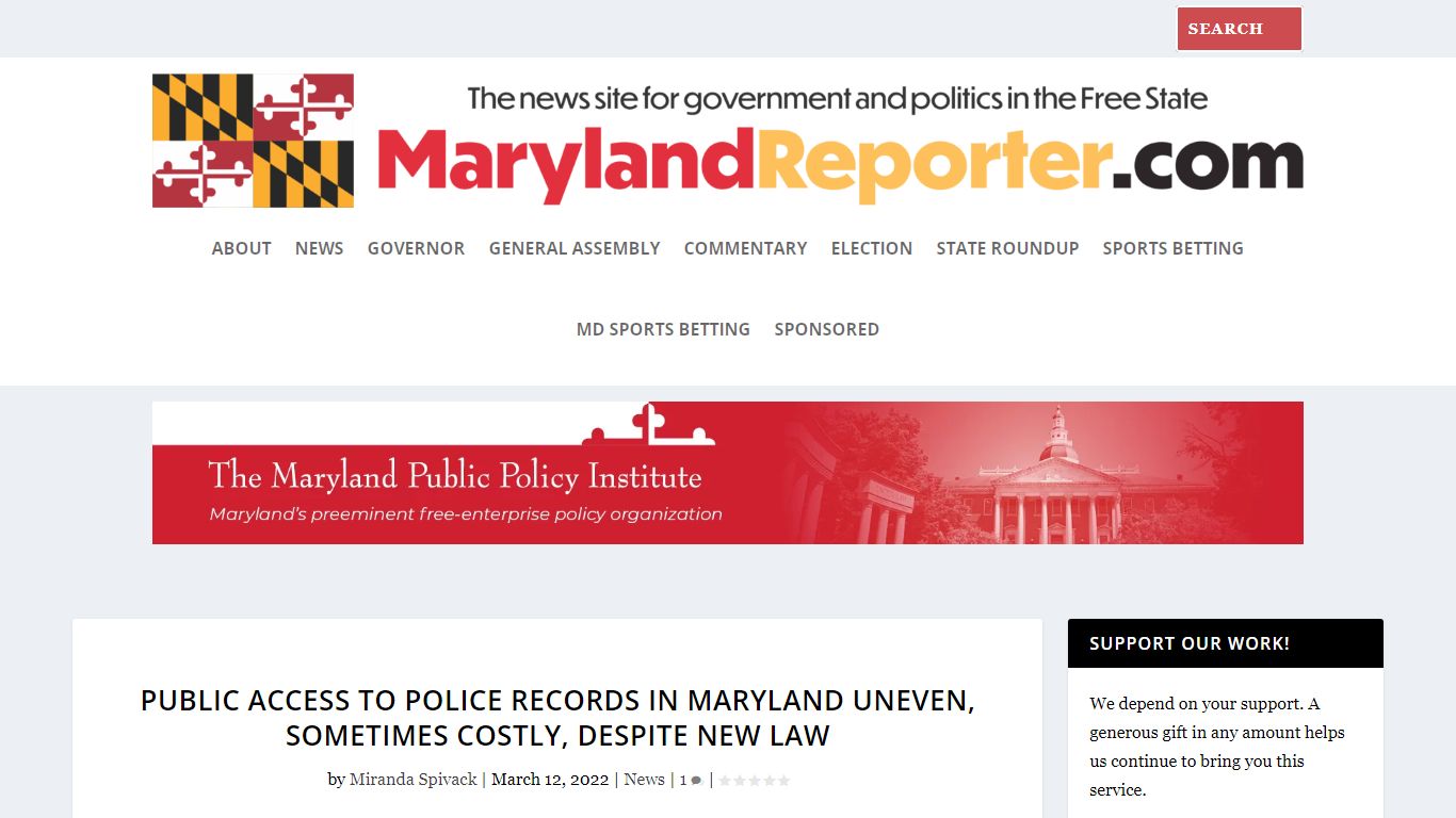 Public access to police records in Maryland uneven, sometimes costly ...